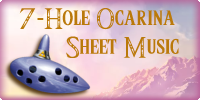 7-hole Ocarina music sheets